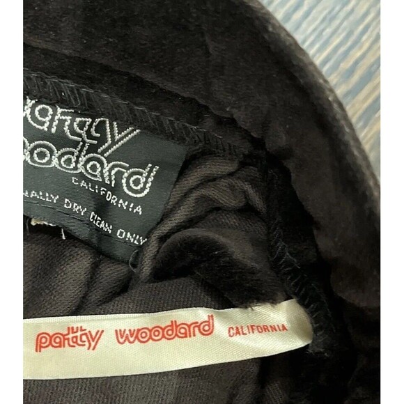 VINTAGE Patty Woodard Skirt Women’s Small Velvet Pleated Dark Brown MIDI Pockets - Picture 4 of 10